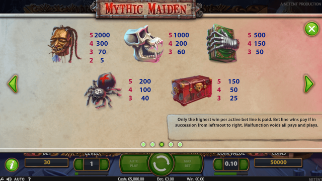 Популярный автомат Mythic Maiden