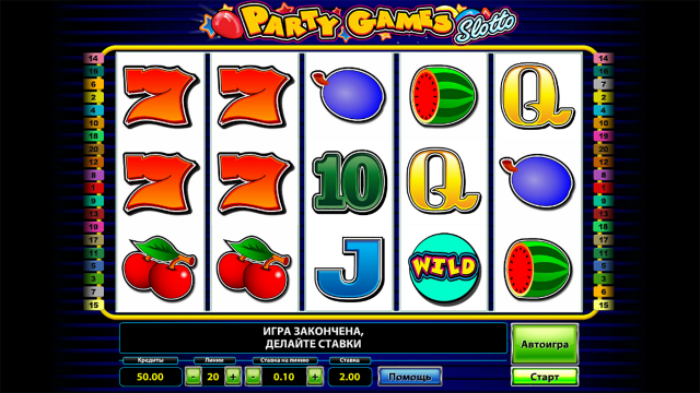 Онлайн автомат Party Games Slotto