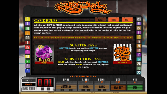 Онлайн слот Roller Derby