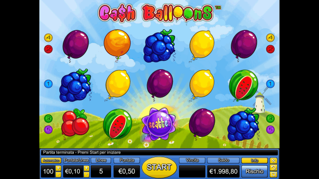 Игровой автомат Cash Balloons