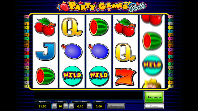 Онлайн автомат Party Games Slotto