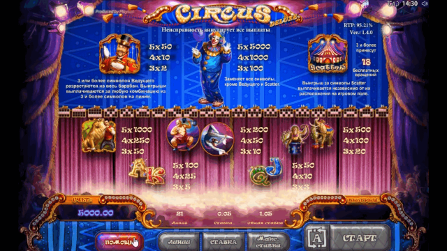 Онлайн аппарат Circus