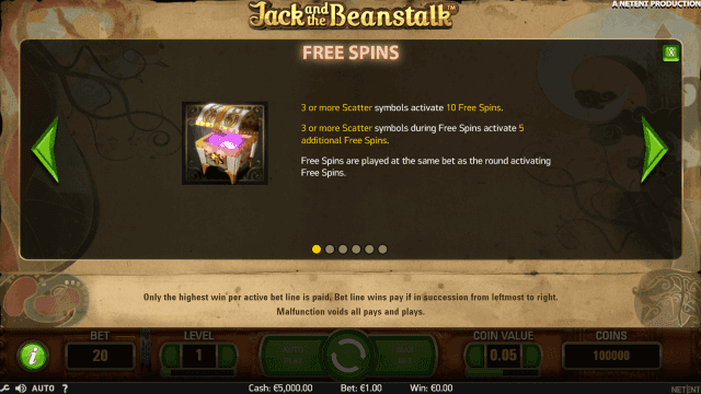 Онлайн слот Jack And The Beanstalk