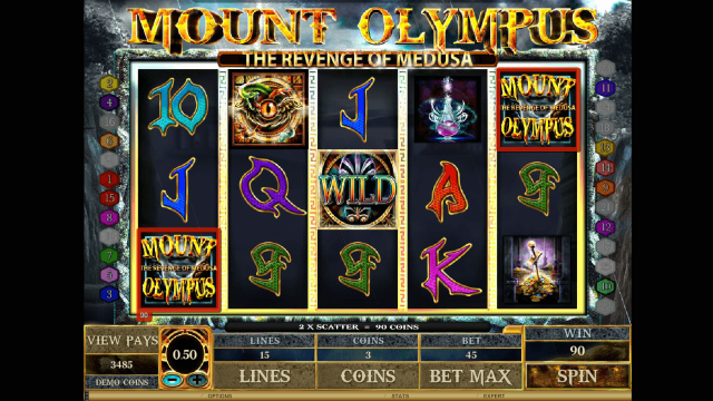 Онлайн автомат Mount Olympus - Revenge Of Medusa
